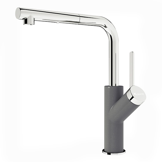 Vòi rửa bát dây rút Konox Stream Smart Chrome - Image 3