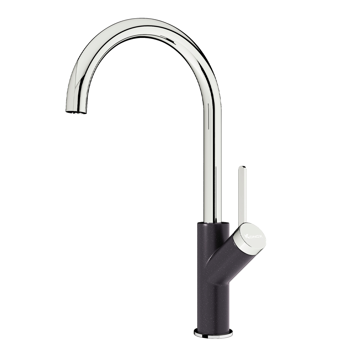 Vòi rửa bát dây rút Konox Stream Smart Gun Metal - Image 5