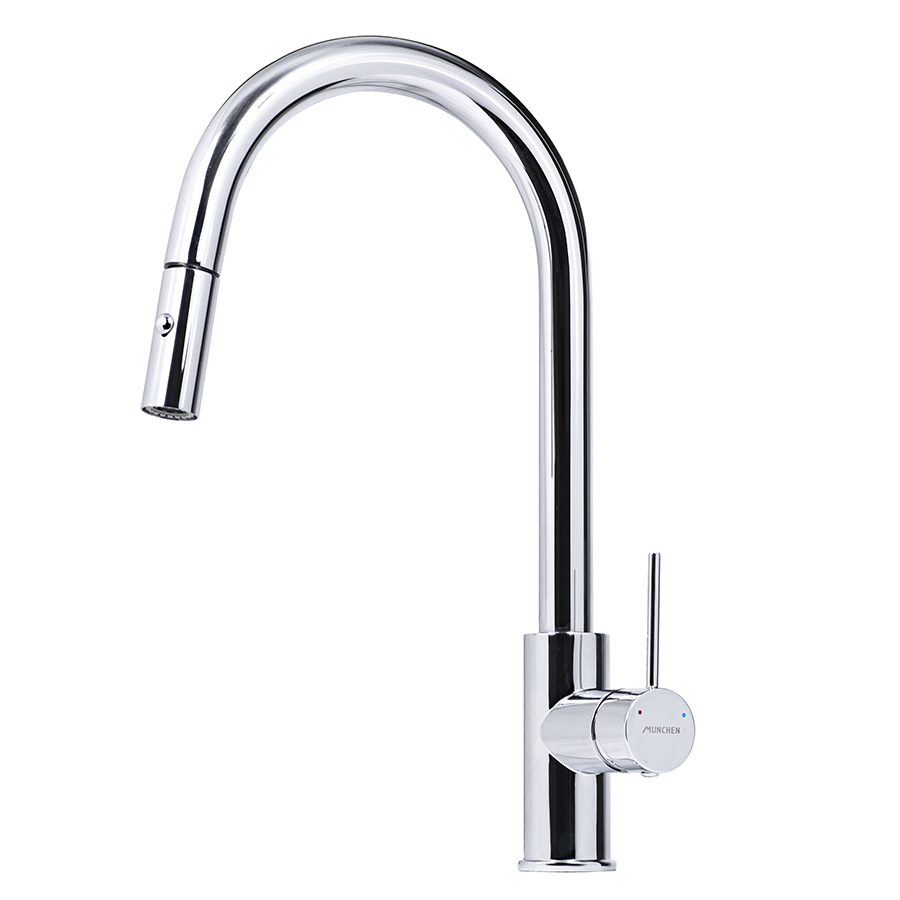 Vòi rửa bát dây rút Munchen Nickel MBF81821N - Image 5