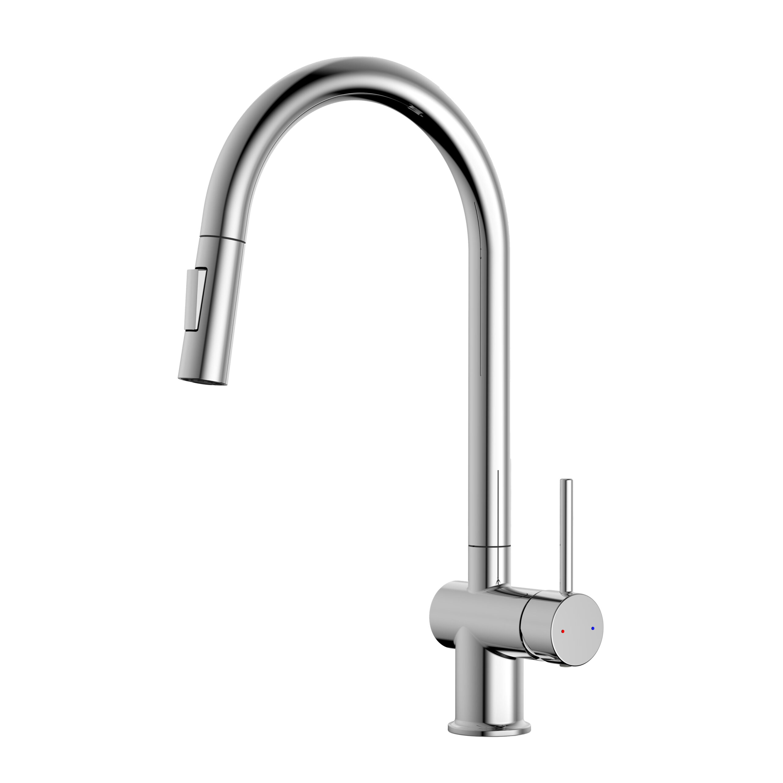 Vòi rửa bát dây rút nóng lạnh màu đen AMBER KLUGER KLF0001B - Image 5