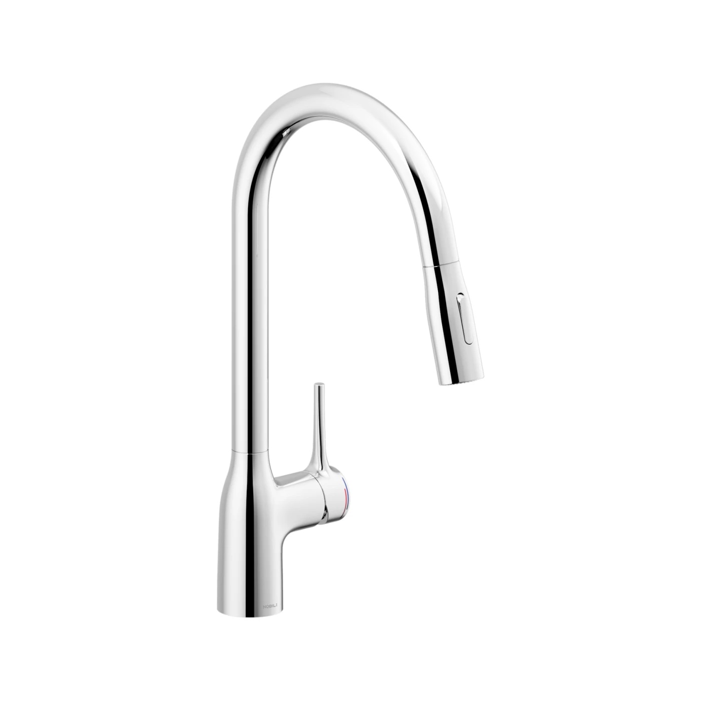 Vòi rửa bát dây rút nóng lạnh màu đen NOBILI RING NB130LTB - Image 4