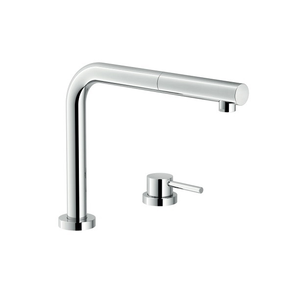 Vòi rửa bát dây rút nóng lạnh màu đen NOBILI RING NB130LTB - Image 5
