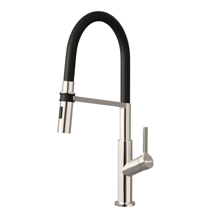 Vòi rửa bát dây rút phong cách Nhật Bản Konox Kira Gun Metal - Image 3