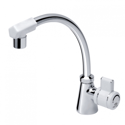 Vòi rửa bát Hàn Quốc nóng lạnh cắm tường Samwon QFS-011 - Image 4