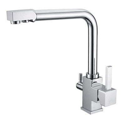Vòi rửa bát Hàn Quốc nóng lạnh kết hợp vòi RO Samwon KFL-459 (3 đường nước)
