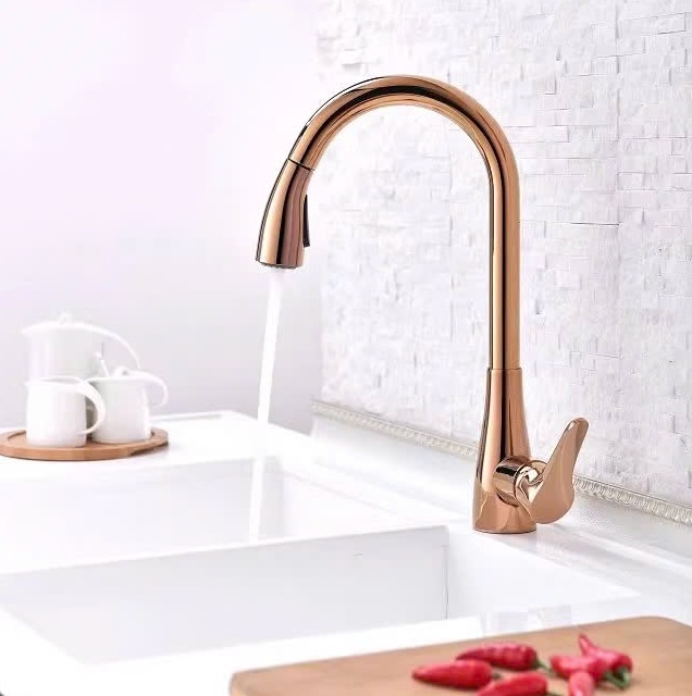 Vòi rửa bát màu xám ghi nóng lạnh rút dây Miken MK-0578GR - Image 5