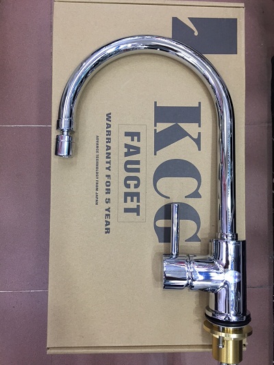 Vòi rửa bát nóng lạnh cần mềm KCG-103 (Tay dẹt) - Image 4