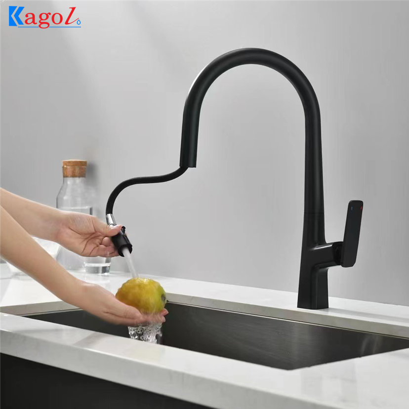 Vòi rửa bát nóng lạnh cần rút Kagol K60 - Image 3