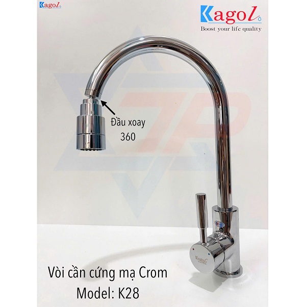 Vòi rửa bát nóng lạnh cần rút Kagol K62 - Image 3
