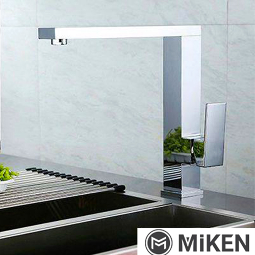Vòi rửa bát nóng lạnh dây rút Crom Miken MK-008W - Image 3