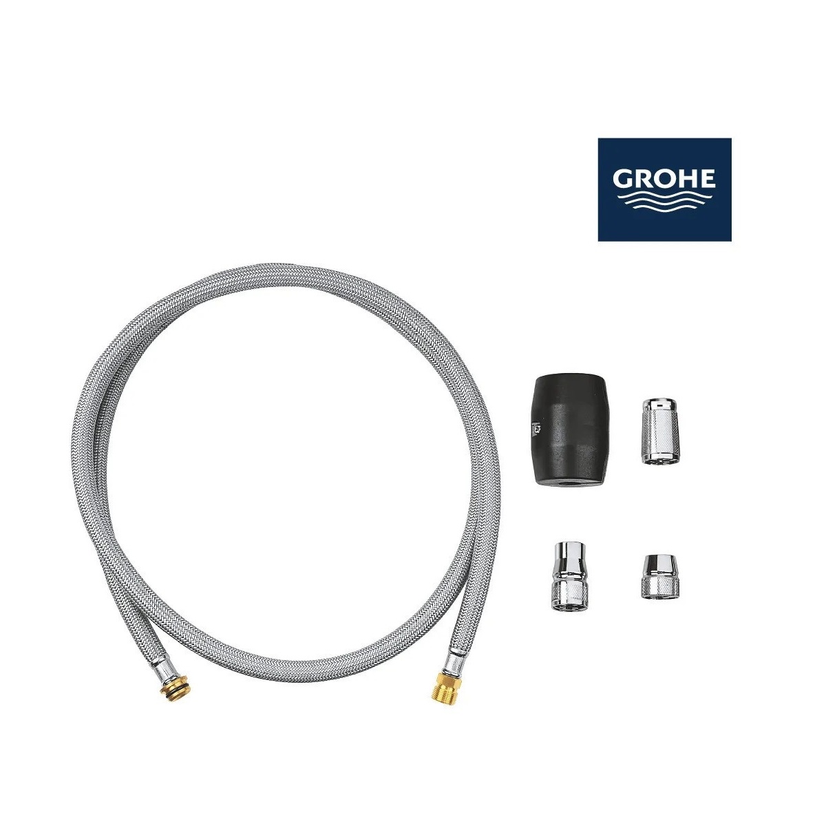 Vòi rửa bát nóng lạnh dây rút Grohe Minta 32168000 - Image 3
