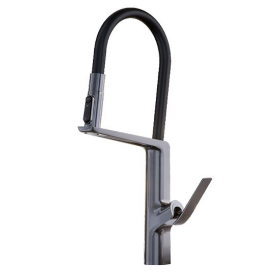 Vòi rửa bát nóng lạnh dây rút Grunder GR-VC645K - Image 3
