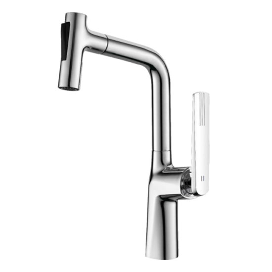 Vòi rửa bát nóng lạnh dây rút Grunder GR-VC645K - Image 5