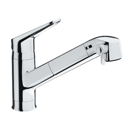 Vòi rửa bát nóng lạnh dây rút Inax SFV-900SX - Image 5