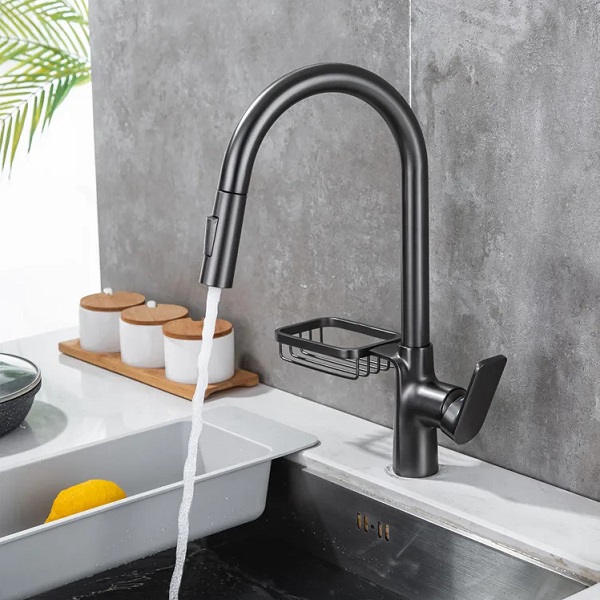 Vòi rửa bát nóng lạnh dây rút Inox 304 Miken MK-1901N - Image 4