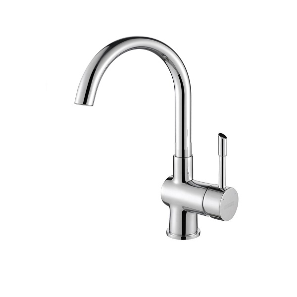 Vòi rửa bát nóng lạnh dây rút Konox Curva Chrome - Image 3