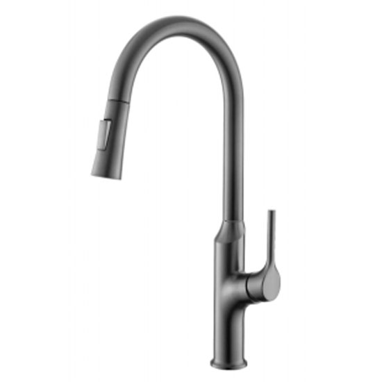 Vòi rửa bát nóng lạnh dây rút màu đen Grunder GR-606D - Image 4