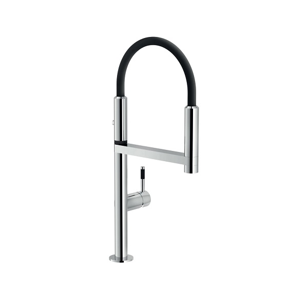 Vòi rửa bát nóng lạnh dây rút màu đen NOBILI MANIA NB216LTB - Image 4