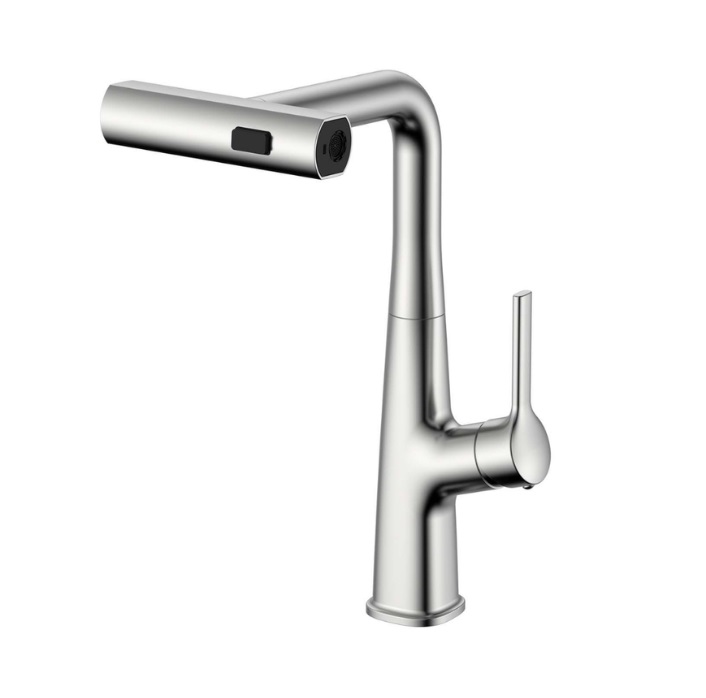 Vòi rửa bát nóng lạnh dây rút màu đen RAIN KLUGER KLF0018B - Image 4