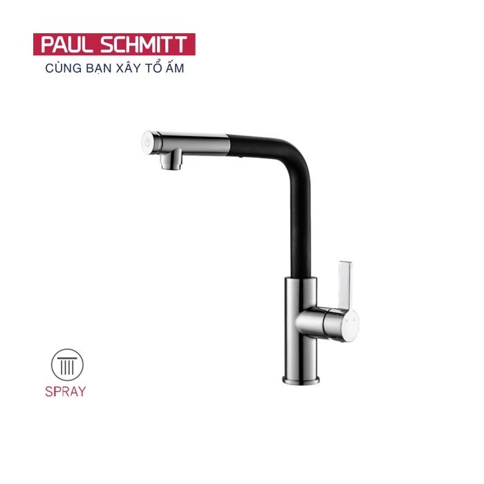 Vòi rửa bát nóng lạnh dây rút Paul Schmitt PA338KS - Image 4