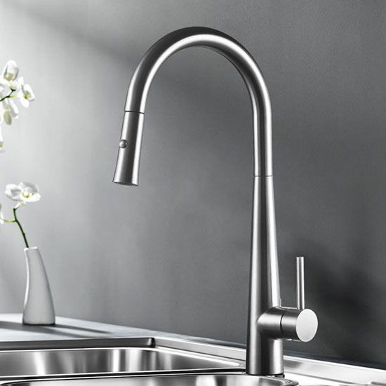 Vòi rửa bát nóng lạnh dây rút vòi thác Geler GL-4071 - Image 5
