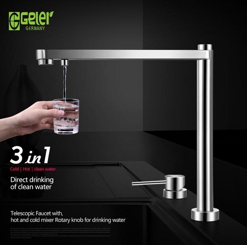 Vòi rửa bát nóng lạnh Geler GL-282C - Image 3