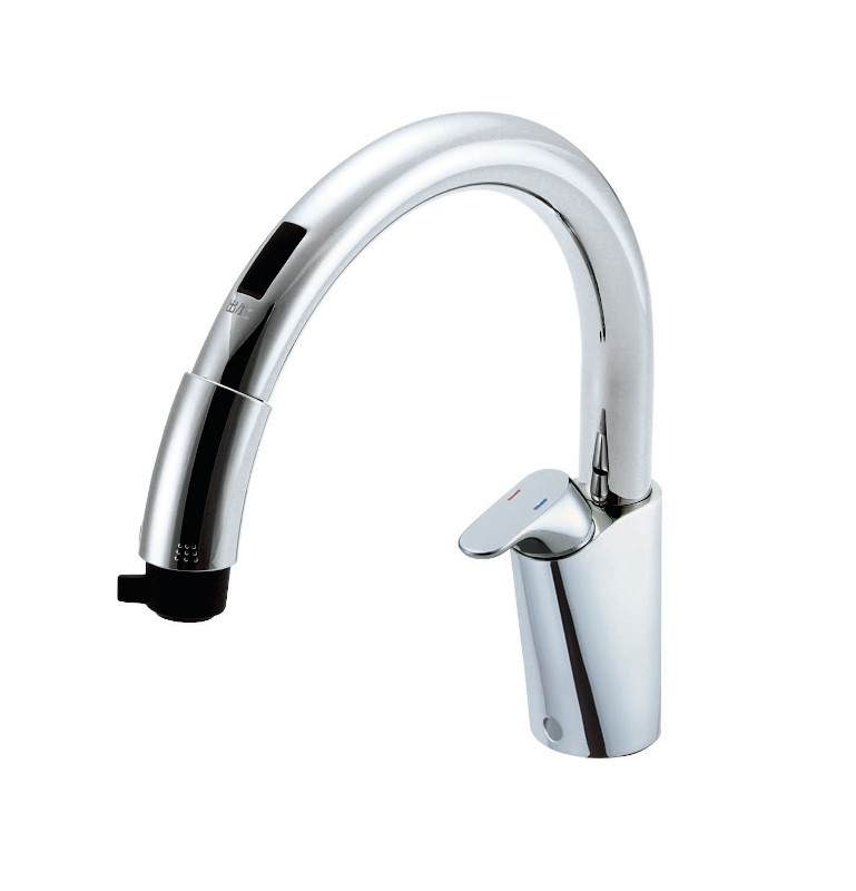 Vòi rửa bát nóng lạnh inax JF-6450SX (dây rút) - Image 4