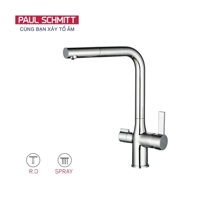 Vòi rửa bát nóng lạnh kết hợp RO Paul Schmitt PA328K