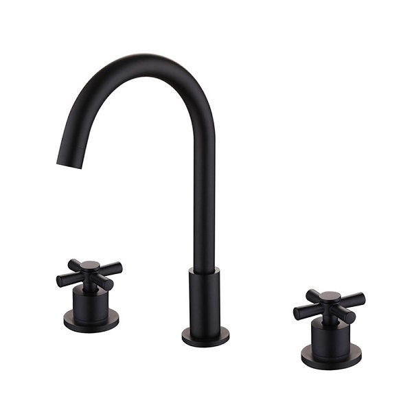 Vòi rửa bát nóng lạnh mạ màu đen Miken MK-A0122B - Image 5