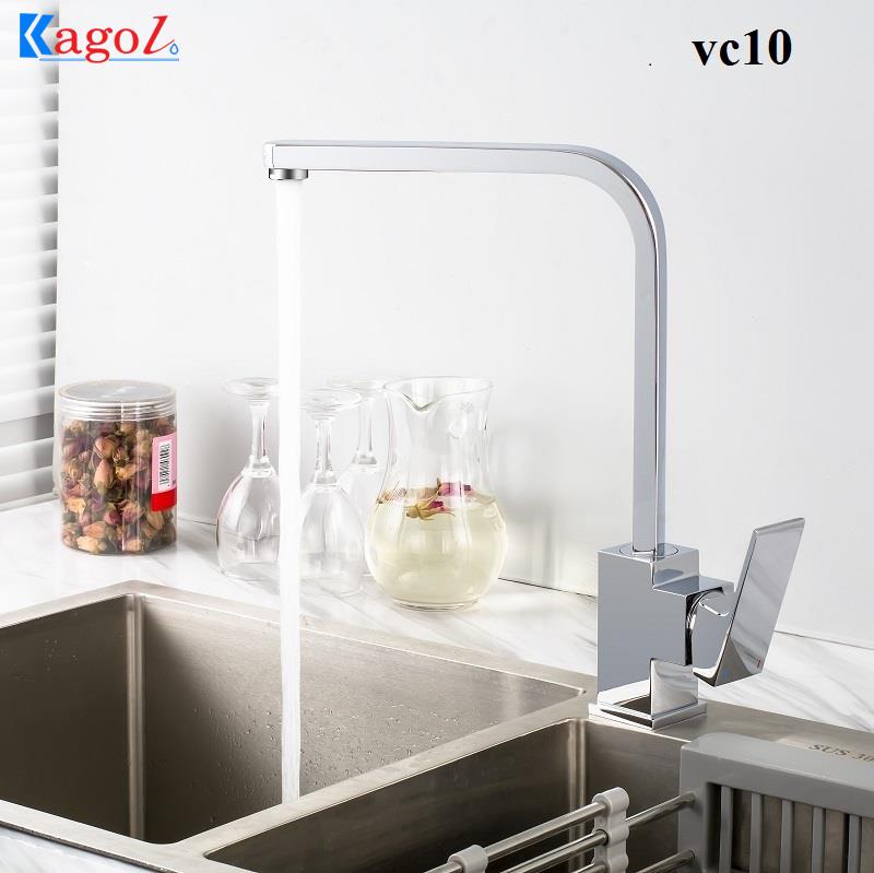 Vòi rửa bát nóng lạnh thân ngắn dây rút Kagol K67 - Image 4