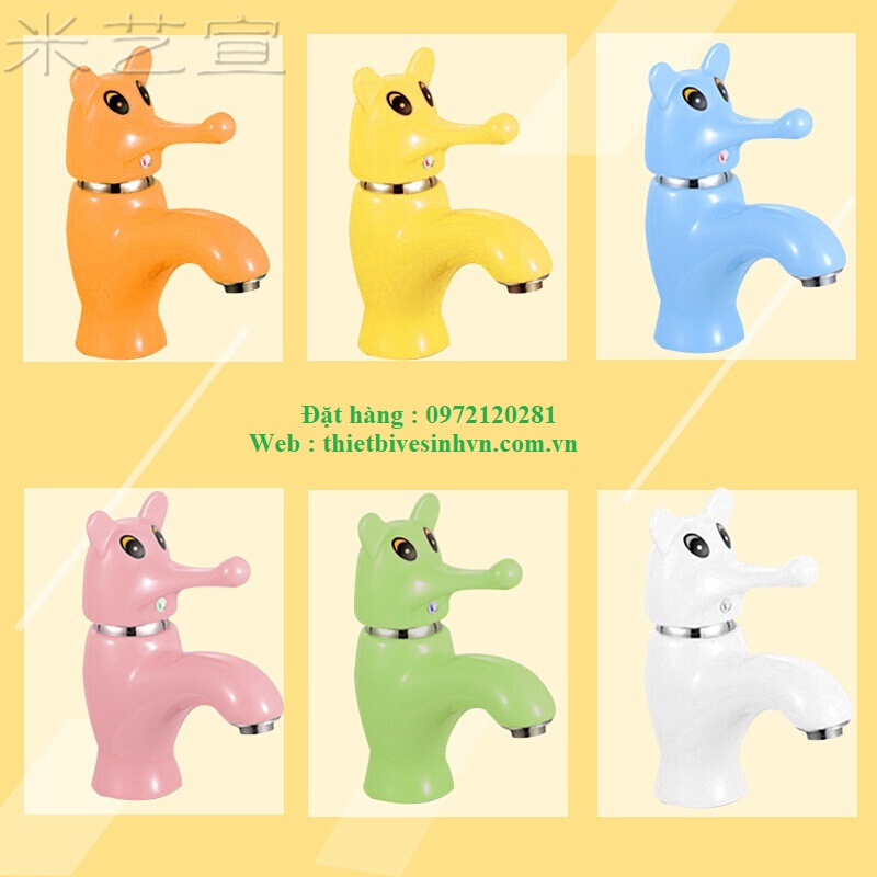 Vòi rửa lavabo con heo Peppa cho trẻ em Miken MKV-096 - Image 3