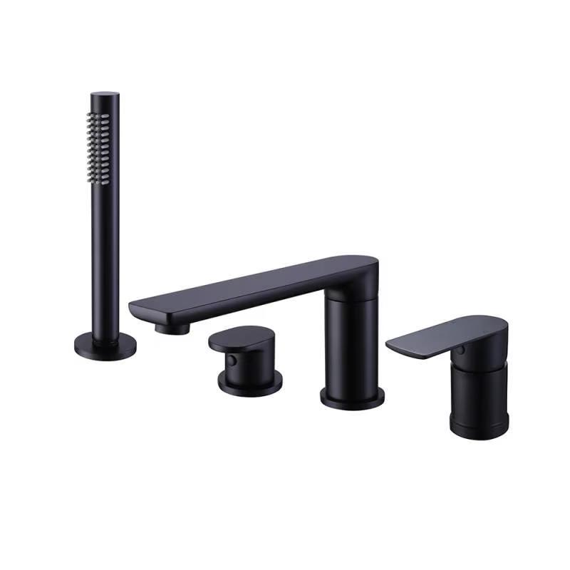 Vòi sen bồn tắm nóng lạnh mạ màu đen, crom, vàng, vàng hồng, ghi xám Miken MKS-17024