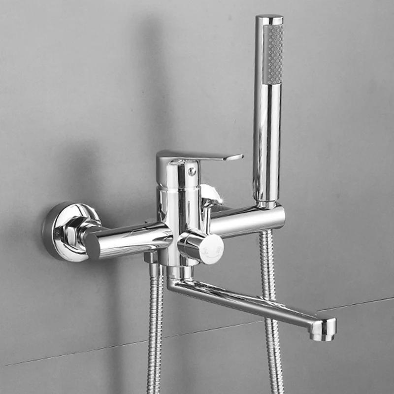 Vòi sen tắm bồn nóng lạnh màu chrome Classic P0146CP - Image 5
