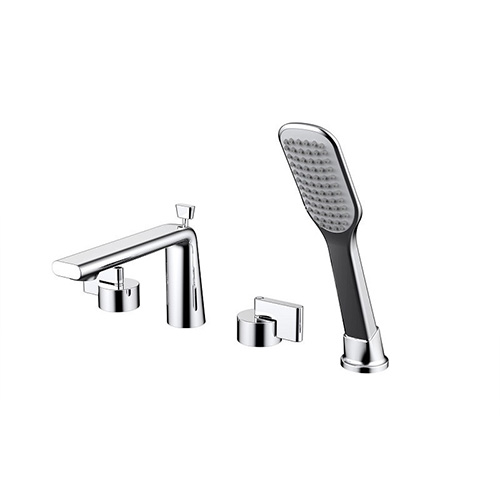 Vòi sen tắm bồn nóng lạnh màu vàng Classic P0146S - Image 4