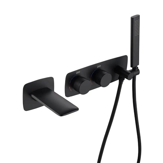 Vòi sen tắm bồn nóng lạnh màu vàng Miken MKS-3008G (Vàng bóng hoặc vàng mờ) - Image 3