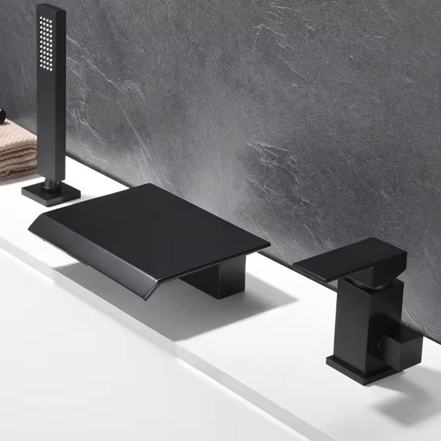 Vòi sen tắm bồn, vòi chậu lavabo âm tường nóng lạnh Miken MKS-5068W - Image 4