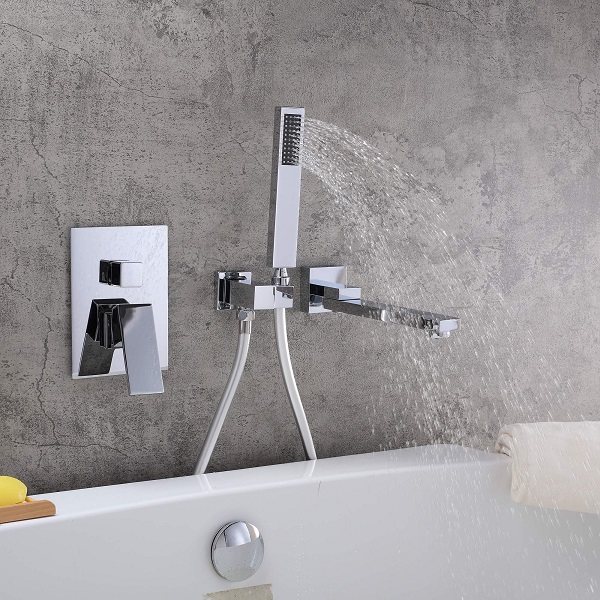 Vòi sen tắm bồn, vòi chậu lavabo âm tường nóng lạnh Miken MKS-5070W