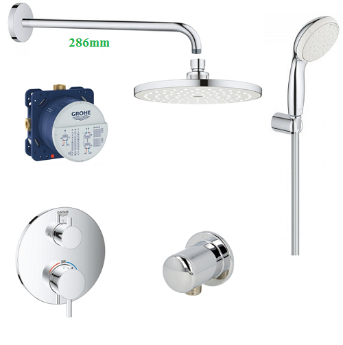 Vòi sen tắm thường Grohe Eurocube-23141000 - Image 3