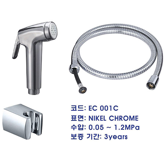 Vòi xịt vệ sinh Moonoah MN-802 (Inox bóng-Dây Inox + Đầu xịt inox) - Image 4