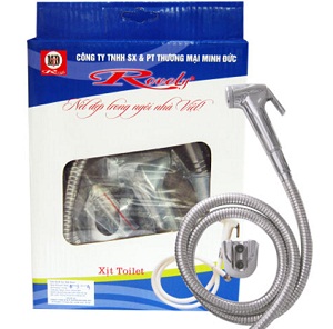 Vòi xịt vệ sinh nóng lạnh âm tường màu đen Miken F-7502B - Image 3
