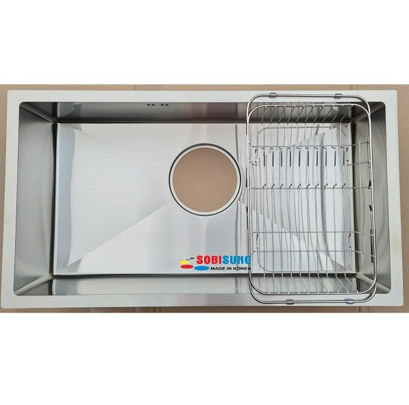 Xi phông chậu rửa bát Sobisung Hàn Quốc 1 hố 2 tràn - Image 4