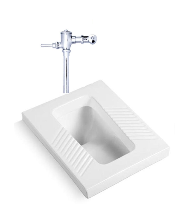 Xí xổm Caesar C1250 + Van xả gạt BF446 - Image 5